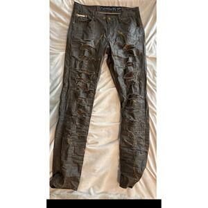 Heritage America Men's Denim Jeans Streetwear Distressed‎ Men's Size 34x33